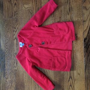 Old Navy red fleece blazer - size 4T